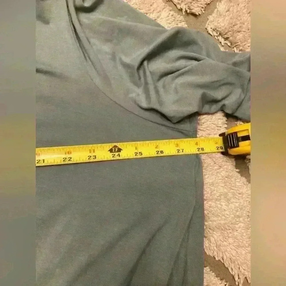 Lauren Ralph Lauren Women's Jersey Peplum Blouse Highland Sea NEW - Picture 12 of 12